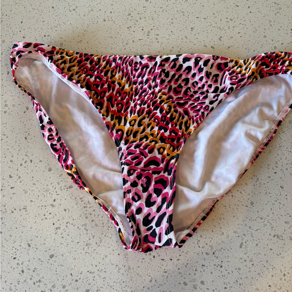 Catalina Pink Animal Print Tankini Swim Bikini Bottom Size XL